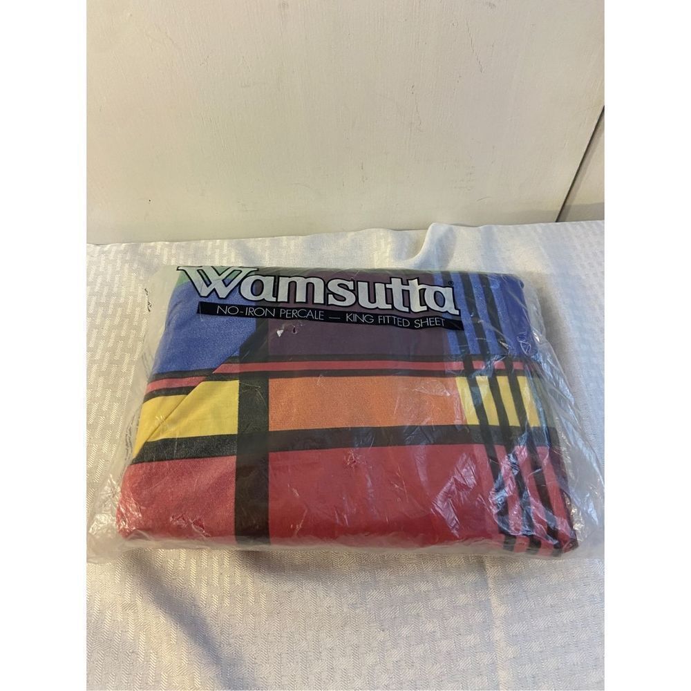 Wamsutta no iron percale 180 thread king fitted sheet 78x80"